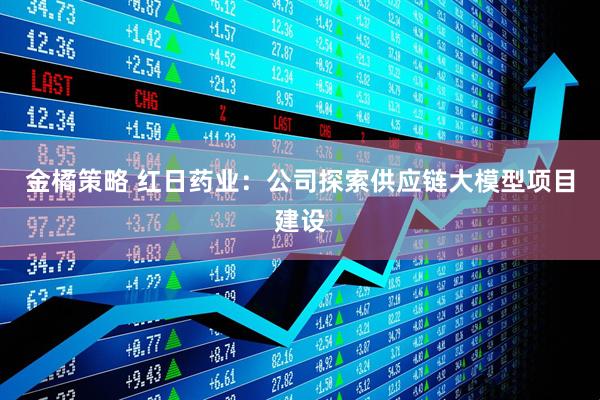 金橘策略 红日药业：公司探索供应链大模型项目建设