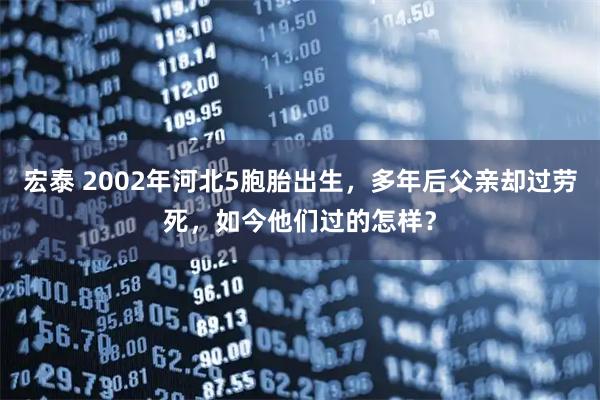 宏泰 2002年河北5胞胎出生，多年后父亲却过劳死，如今他们过的怎样？
